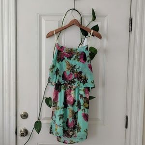 Open back floral dress